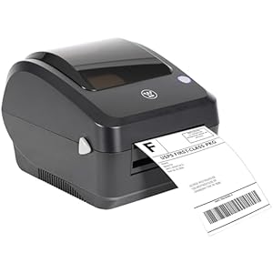 Westinghouse Thermal Shipping Label Printer USB, 4×6 Label Commercial Grade, Compatible with USPS, UPS, FedEx, eBay, Shopify, Amazon, & More, Desktop Label Printer for Packages, Includes Sample Labels