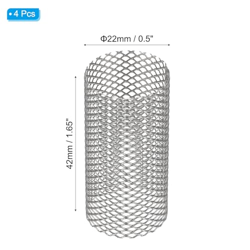 Image of PATIKIL 4 Pcs 22mm OD Strainer Mesh, 42mm H Screen Y Shaped Strainer Filter Valve Mesh Screen 304 Stainless Steel Strainer Mesh for Debris Pump Water Oil Separation