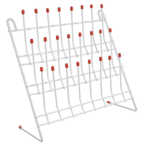 STOBAZA Lab Beaker Storage Rack Lightweight Strong Drying Rack for Test Tubes for Universities