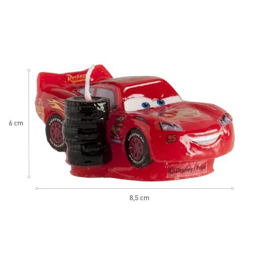 Dekora Kuchendeko Geburtstag | Disney Pixar Cars Geburtstagskerze Kinder-8,5 cm, Mehrfarbig