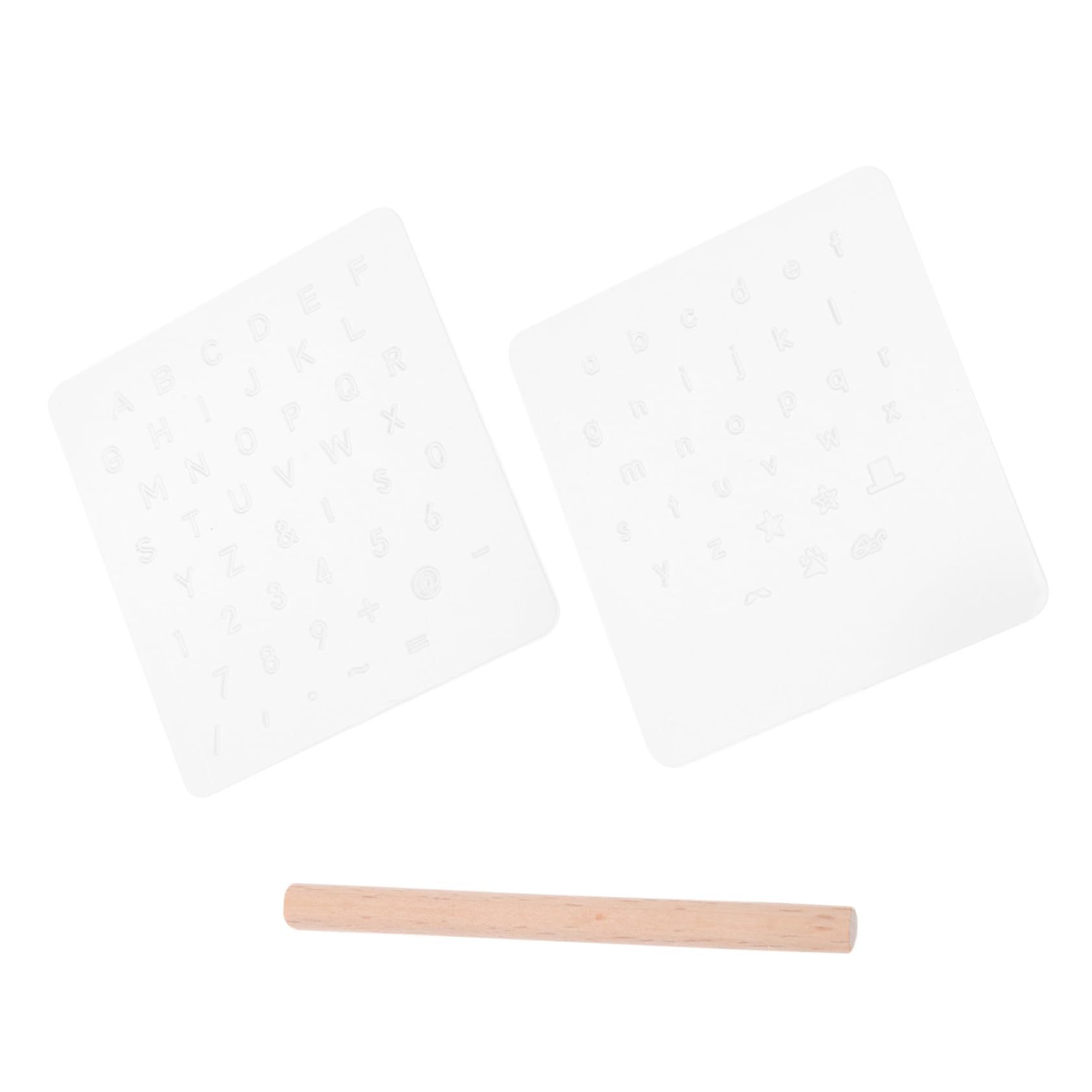 Hohopeti Leathercraft Tool Set 1 Set of Alphabet Letter Stamps for Printing on Leather Paper Rubber for Home Use