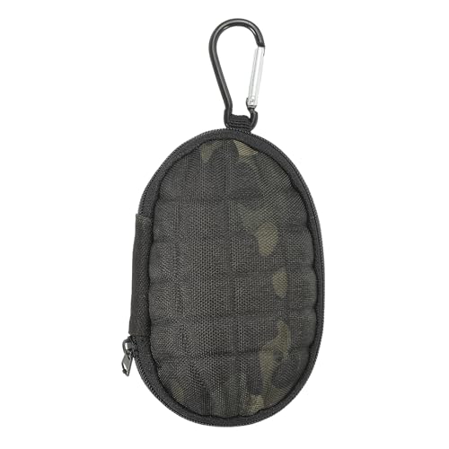 PATIKIL Billiard Accessories Storage Bag, Chalk Case Bag Portable Clip-on Attaching Coin Purse Pool Billiard Accessory, Black-Green