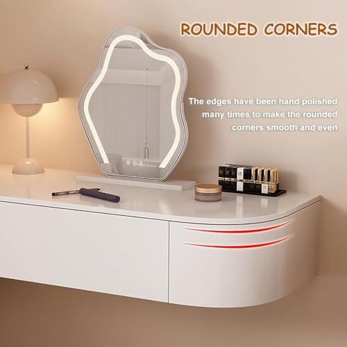 Mesa de maquillaje con cajones y tocador para dormitorio pequeño 7