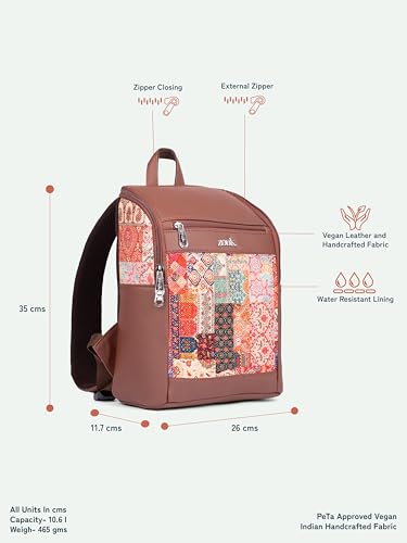 Image of ZOUK Amalia Daypack |Padded Tablet Compartment | Adjustable Straps | Water-Resistant | Men and Women | Daily Use | Lightweight |Smart & Compact |Comfortable & Stylish