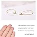 BENECREAT 30 PCS 18K Gold Plated Teardrop Shape Beading Hoop Earrings for Earring Jewelry Making, Anniversaries Gifts and Favors