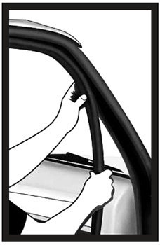Black U-Channel Edge Trim – 21/32" Height, 16 Ft Length, For Car Doors, Metal Edges, Weather Sealing