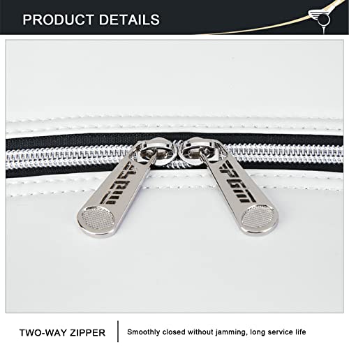 Pgm Men's Portable Golf Garment Bag, Ultra-Fine Leather Waterproof Storage Bag With Separate Shoe Compartment, Lightweight And Independent Shoe Bag #TOP7