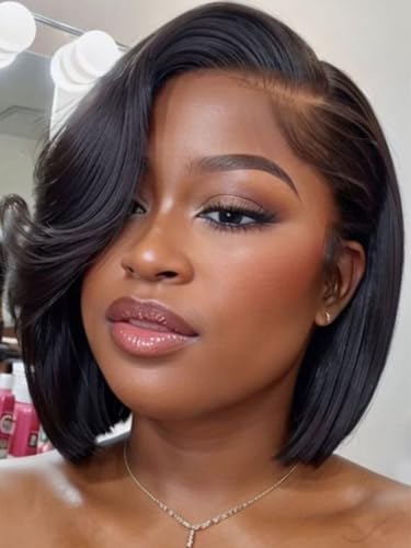 Beauty Forever Side Part Bob Wig Human Hair Glueless HD