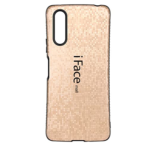 モザイク版 iFace mall Xperia 10 IV 用 ケース SO-52C SOG07 10IV カバー 指紋防止 エクスペリア テン マークフォー ラメ用 ストラップホール 耐衝撃 (ゴールド)