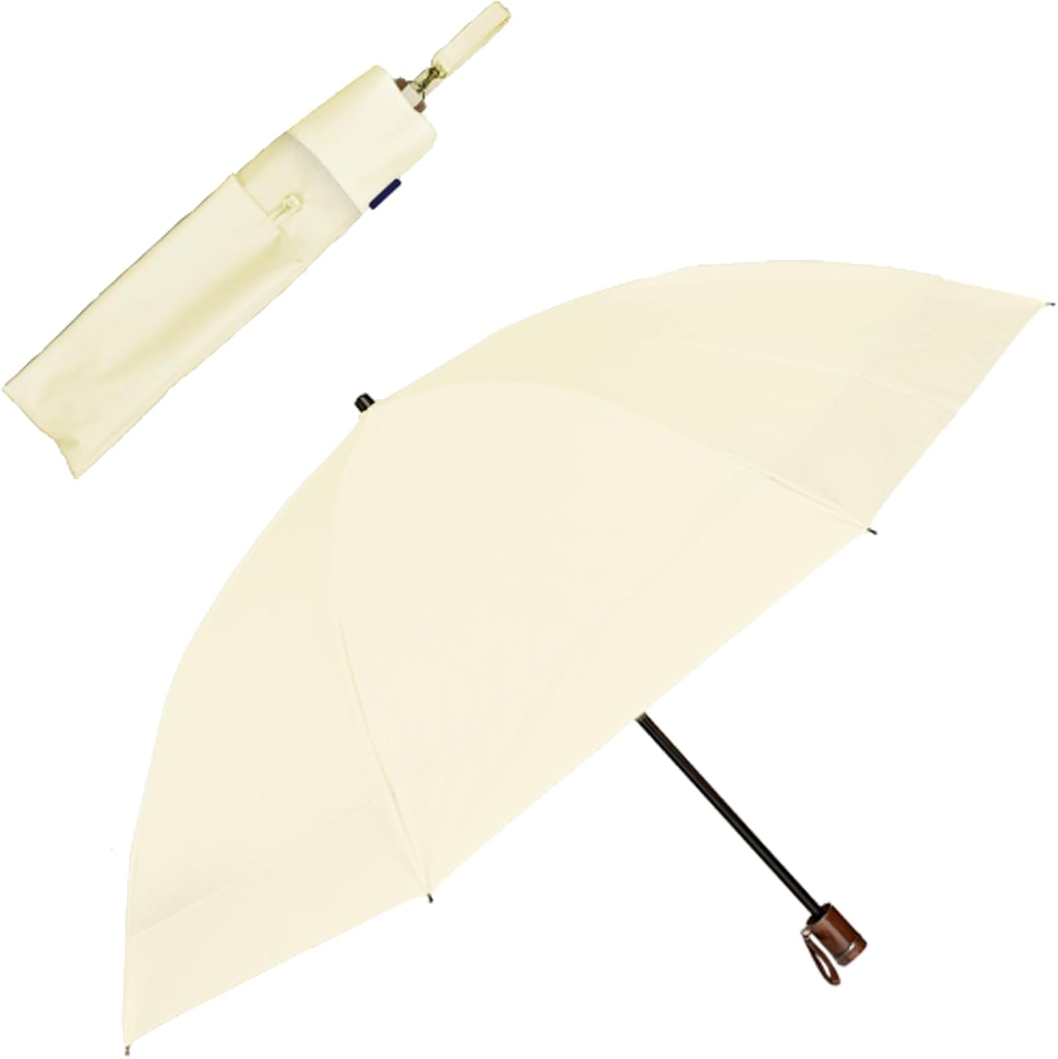 Amazon | 芦屋ロサブラン 折り畳み傘 2段折り ラージ 日傘 コンビ 60cm
