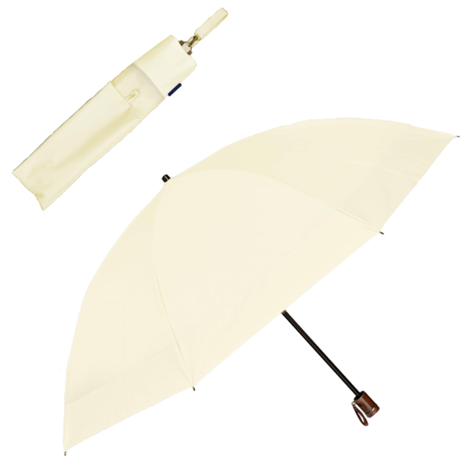 Amazon | 芦屋ロサブラン 折り畳み傘 2段折り ラージ 日傘 コンビ 60cm