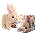 Plüsch Hase Batterie Betrieben Hopping Walk Sway Sein Schwanz Kaninchen Interaktiv Und Pädagogisch Plüsch Nettes Haustier Spielzeug Für Kinder Jungen Mädchen