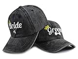 Gxaxyoupe Wedding Gifts for Bride and Groom, Matching Mr and Mrs Baseball Caps, Bridal Shower Gift, Funny Newlywed Honeymoon Engagement Party Decorations Hat, Adjustable Embroidered Hats for Men Women