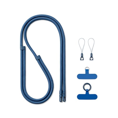 AOKSUNOVA Chaîne de téléphone Portable Bleue pour téléphone Portable - Chaîne Universelle réglable pour téléphone Portable - Cordon de téléphone...