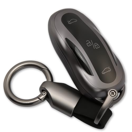 WNILIAN for Tesla Model X Key Fob Cover Keychain Accessories TPU Case