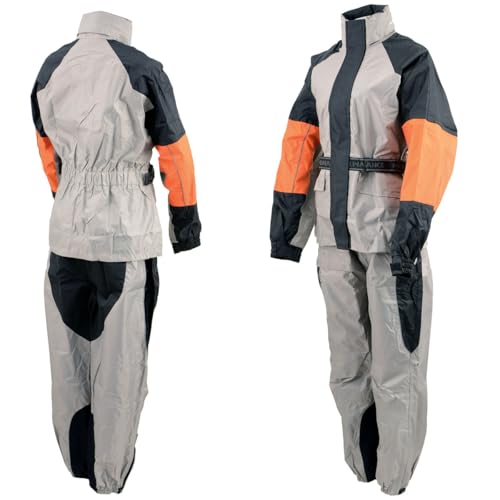 Image of NexGen Men's Rain Suit - Black /Orange /Gray
