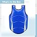 LUMINFLY Muay Thai MMA Chest Protector, Padded Boxing Taekwondo Karate Rib Shield, Pu Leather Guard for Men & Women Training