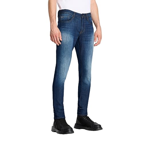 Armani Exchange Men's J33 Super Skinny Comfort Fabric Stretch Denim