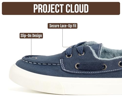 Image of Project Cloud Canvas Sneakers for Women - Memory Foam Slip On Shoes Women Footwear - Lightweight and Non Slip Fashion Sneakers (Seasalt)