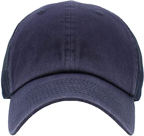 image for KBETHOS KBE-CM NAV Original Classic Trucker Low Profile Hat Men Women 