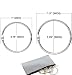 HomLujo Multipurpose Book Binder Rings,Metal Iron Nickel Plated Loose Leaf Rings. Two Sizes 1 and 1.5 inches Ring Size Books Ring, Binders Ring, Index Cards and Craft Rings.Storage Pouch Included