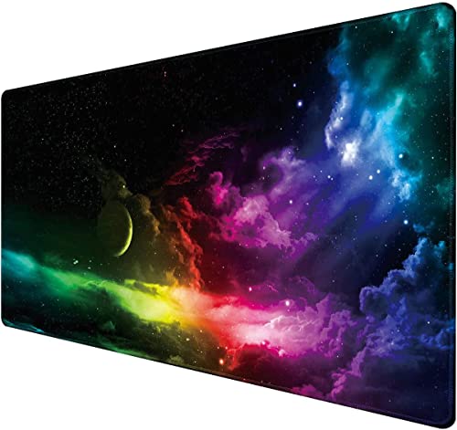 ★ Tappetino di grandi dimensioni per il gaming (90 cm x 40 cm x 2 mm), offre una più ampia superficie adatta sia per la tastiera che per il mouse. E' rivolto particolarmente ai Gamer che puntano su velocità, precisione e comfort.
