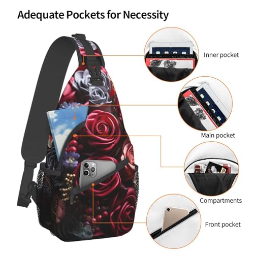 Sac à dos léger avec imprimé floral fini le dos fatigué en voyage - 4