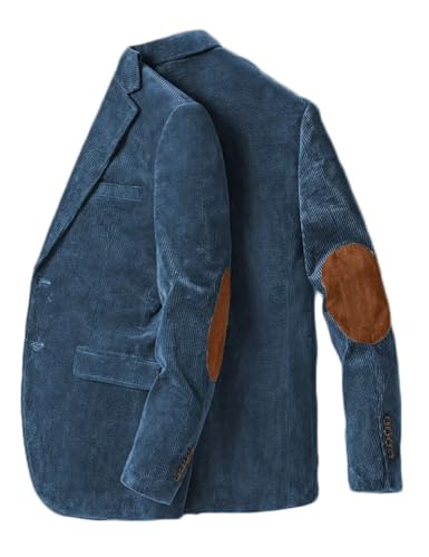 ONAXTDA Men's Corduroy Blazer with Elbow Patch