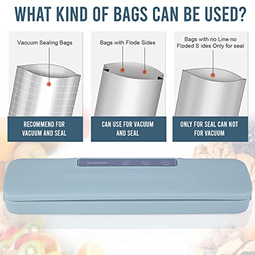 Image of Oriley QH-66-G Portable Vacuum Sealer Machine Air Sealing System Compact Design for Food Preservation with Buzzer Sound Bag cutter (Green)