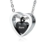 ➌ ♥Este collar de cenizas se puede usar para guardar cenizas, perfumes, cabello, etc. Se puede usar para conmemorar a sus seres queridos y amigos.