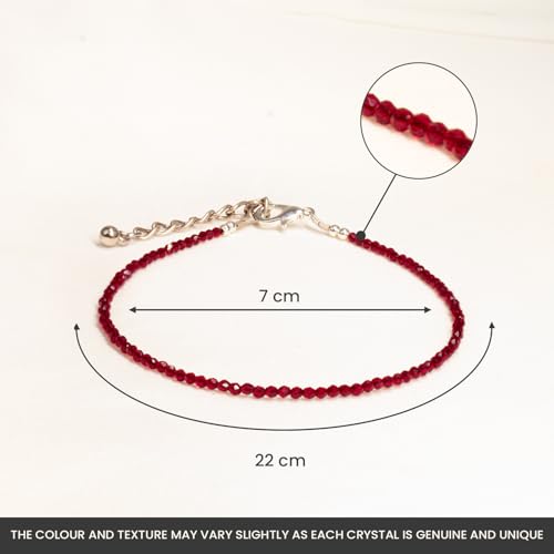 Tobillera de granate Astrotalk accesorio de verano para mujer 7