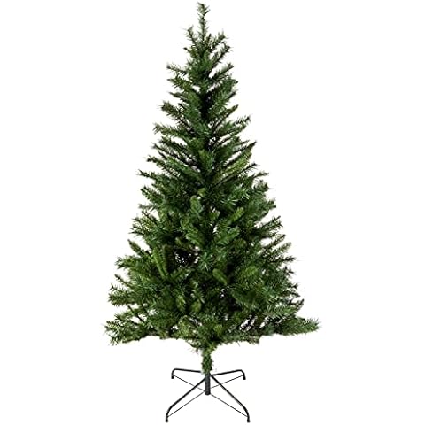 Amazon Basics - Árbol de Navidad artificial con soporte de metal Cover