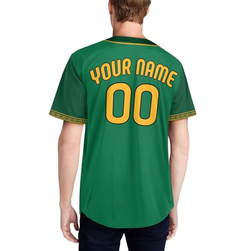Custom Jamaica Jersey Baseball, Personalized Jamaica Jerseys for Men, Jamaica Baseball Jersey, Jamaica Shirt miniatura 6