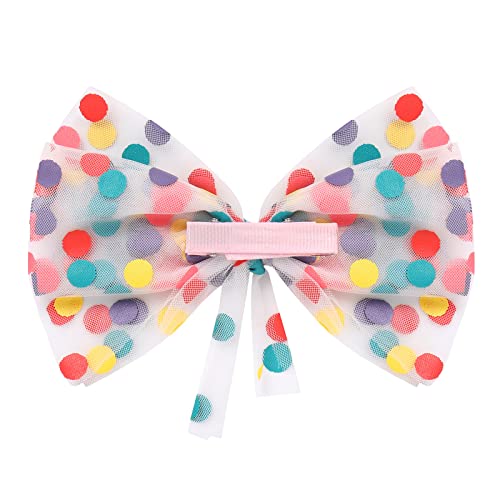 Toddler Baby Birthday Cake Smash Outfits Kids Easter Tea Party Tulle Tutu Dress Wedding Flower Girl Dress First Birthday Baby Baptism Summer Dress Floral Tulle Skirt Colorful Dot (2Pcs) 9-12 Months #TOP5