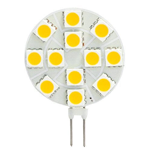 Hero-Led Sg4-12T-Ww27 Side Pin G4 Led Disc Halogen Replacement Bulb, 2.4W, 20-25W Equal,Warm White 2700K, 5-Pack(Not Dimmable) #TOP1