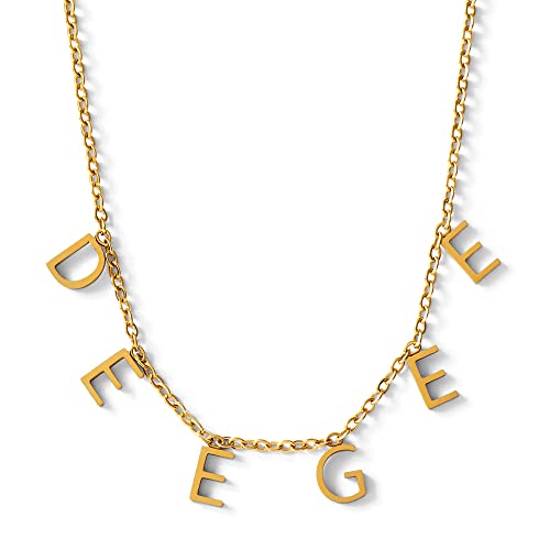 Sorority Shop Delta Gamma Necklace — DG Name Necklace, 18K Gold Plated Sorority Gifts Necklace, Long-Lasting Delta Gamma Gifts for Women