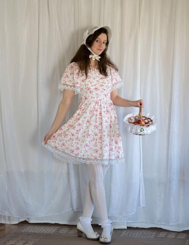 Scarlet Darkness Corset Dress for Women Floral Dresses Cottagecore Dress with Pockets4