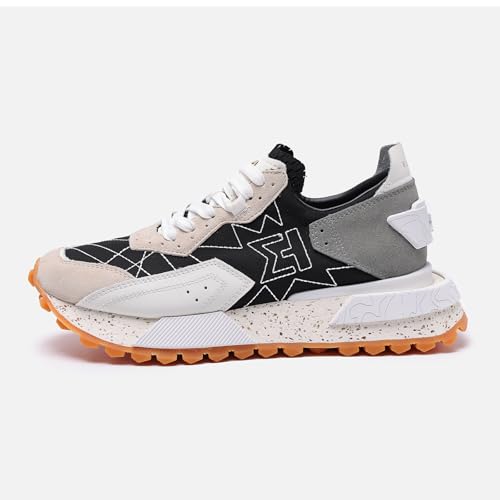 Image of The NSJ600 is a Sneaker with a Very Graphic Design, Made of Leather, Premium Suede and Nylon its Vintage Sporty Finish fit Every Outfit.