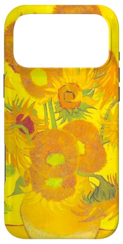 ヴィンセント・ヴァン・ゴッホ ひまわり 黄色い絵画 モダンファインアート スマホケース iPhone 17 Pro Max 用