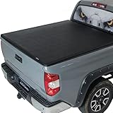 Logan Light Weight Hard Fold for 2022 2023 Toyota Tundra,Hard Folding Tonneau Cover Compatible with