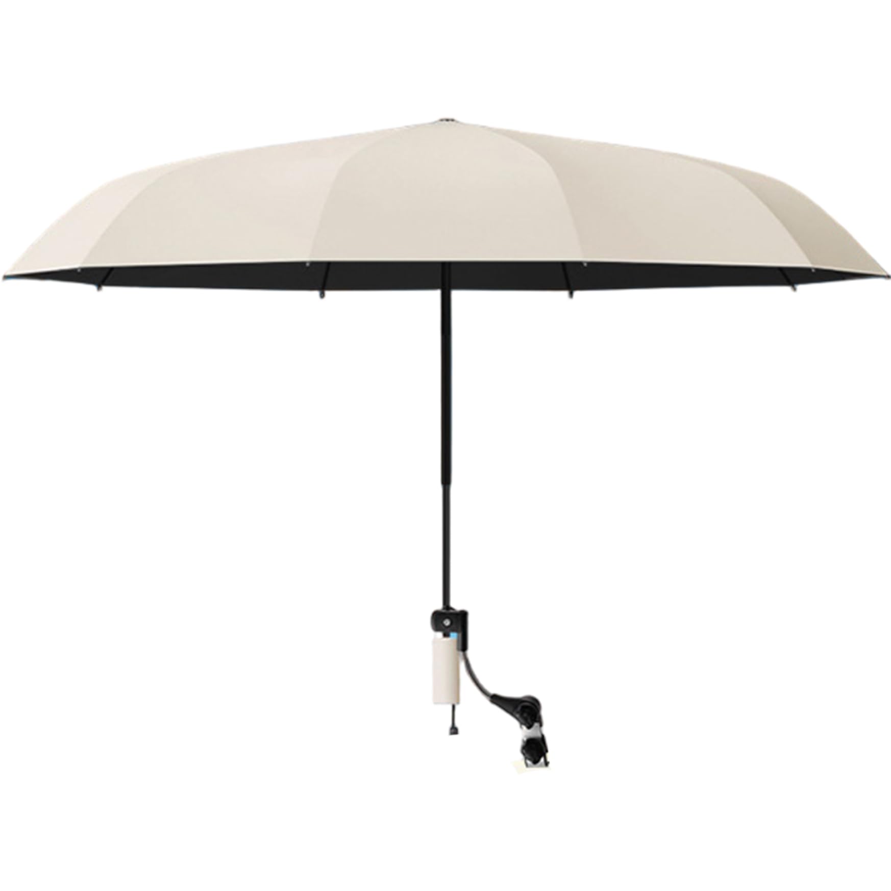 Parapluie Portable à Clipser pour Chaise, Pare-Soleil réglable à 360° avec Pince pour chaises de Plage, de Camping et d'extérieur, 45, 28 Pouces diamètre