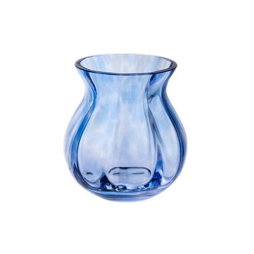 Dartington Crystal Iron Blue - Artisan Vase (, Round)