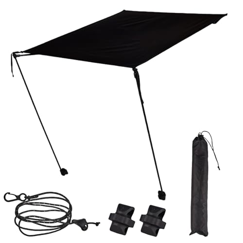 camping jardines del ocio superventas - En liquidación 7 Silla plegable con dosel | Silla de protección solar, sombrilla de salón, sombrilla para exteriores, jardín, terraza, senderismo, actividades...