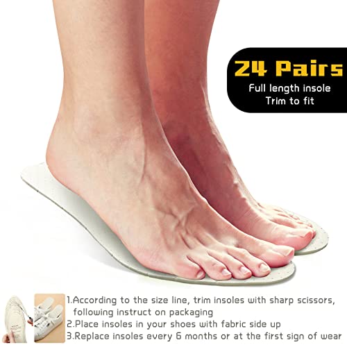 24 pares de plantillas transpirables de látex para hombres y mujeres miniatura 4