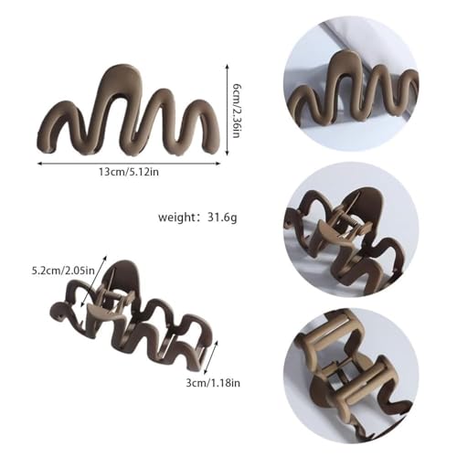Image of Hair Accessory Combo Pack - Includes Tic Tak Clips, Bullet Pins, Bobby Pins, Juda Pins and Safety Pins for Women & Girls (Wave shape)