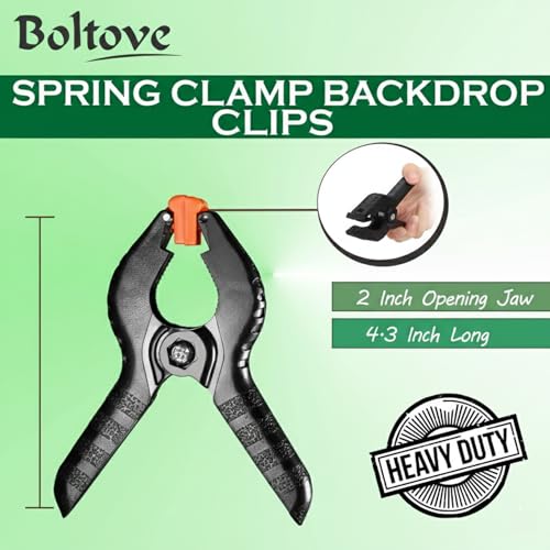 Image of 8x12 ft Green Screen Backdrop with 3 Spring Clamps | Chroma Key Background for Photography, Video Recording, YouTube, Live Streaming, Product Shoots | Stand Not Included