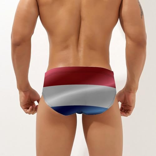 Men's Summer Swim Trunks, Fast Drying Bikini Briefs with Drawstring2