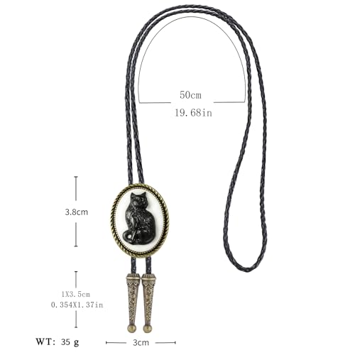 Image of Jeilwiy Bolo Tie for Men, Western Bolero Tie Cowboy Ties Native American Cowgirl Bolo Tie Accessories for Men Women