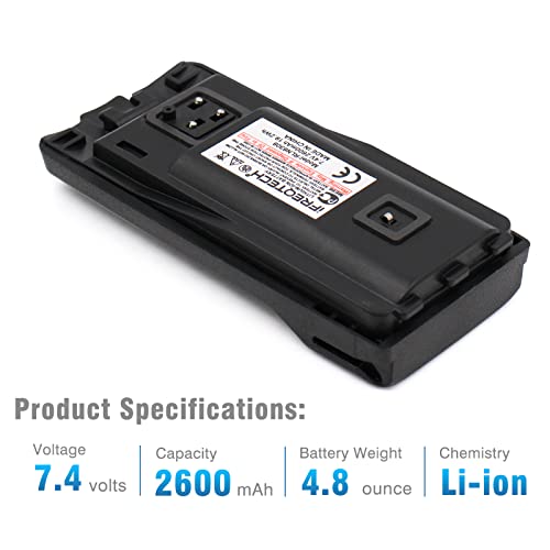 Ifreqtech Rln6305 Battery For Motorola Cp110 Rdu2020 Rdu4100 Rdu4160D Rdv2020 Rln6308 Li-Ion Battery With 2 Pcs Belt Clip 2600Mah #TOP2