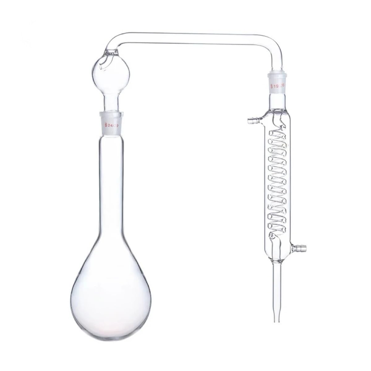Instrumentos y Equipos de Laboratorio Aparato de destilación de 500 ml Cristalería de laboratorio Unidad de destilación